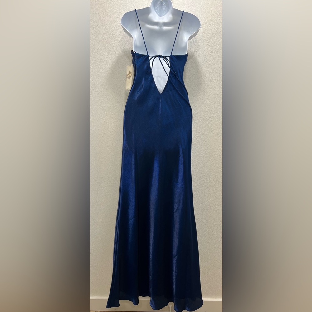 NWT Vintage Y2K Dollar Blue Slip Dress Gown Medium Whimsigoth Fairy Grunge - Picture 2 of 10